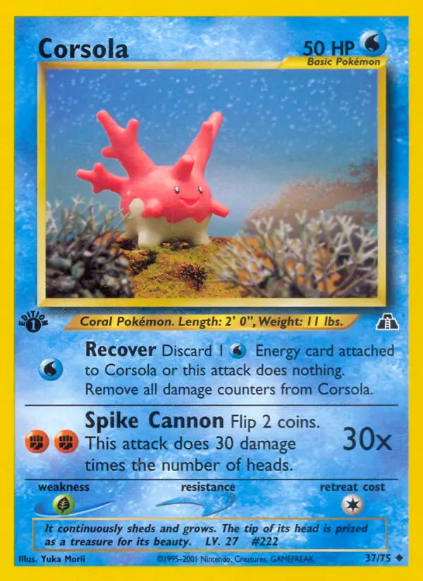 Corsola (Neo Discovery) - Pokémon in TCG Land México
