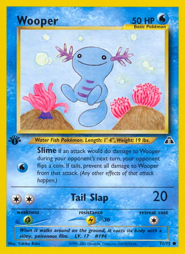 Wooper (Neo Discovery) - Pokémon in TCG Land México