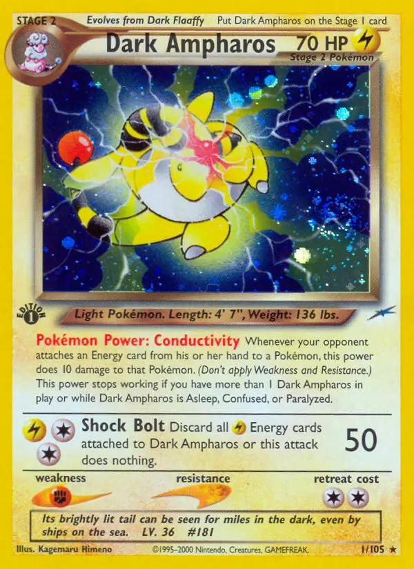 Dark Ampharos (Neo Destiny) - Pokémon in TCG Land