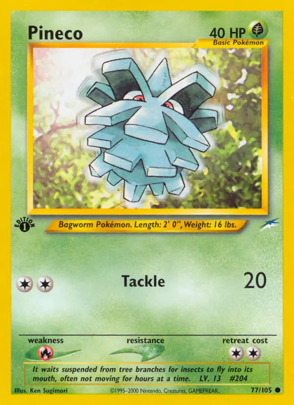 Pineco (Neo Destiny) - Pokémon in TCG Land México