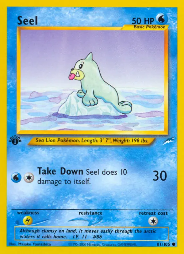 Seel (Neo Destiny) - Pokémon in TCG Land México