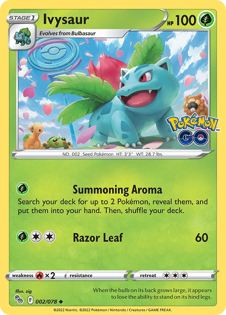 Ivysaur (Pokémon GO) - Pokémon in TCG Land