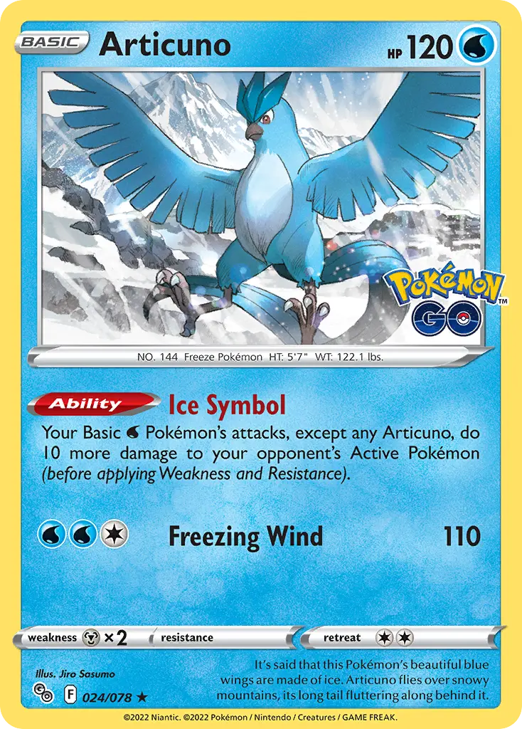 Articuno (Pokémon GO) - Pokémon in TCG Land