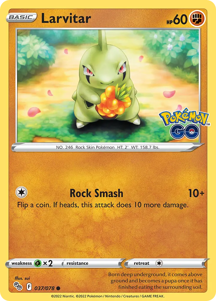 Larvitar (Pokémon GO) - Pokémon in TCG Land México
