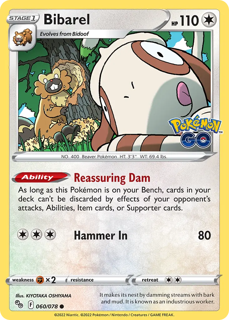 Bibarel (Pokémon GO) - Pokémon in TCG Land