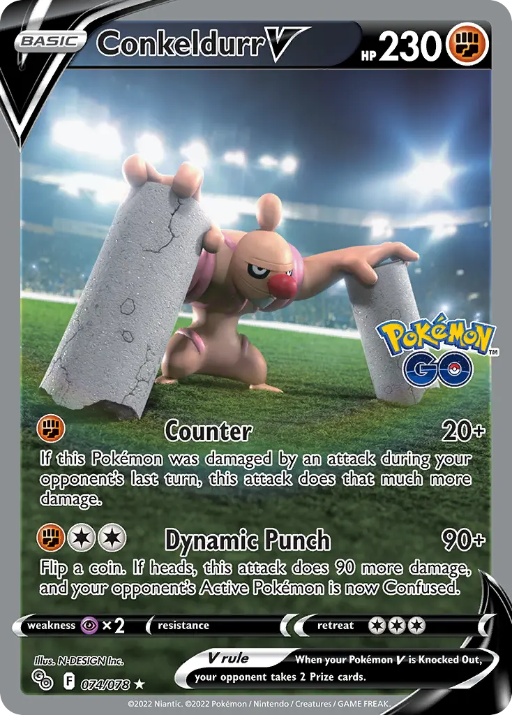 Conkeldurr V (Pokémon GO) - Pokémon in TCG Land