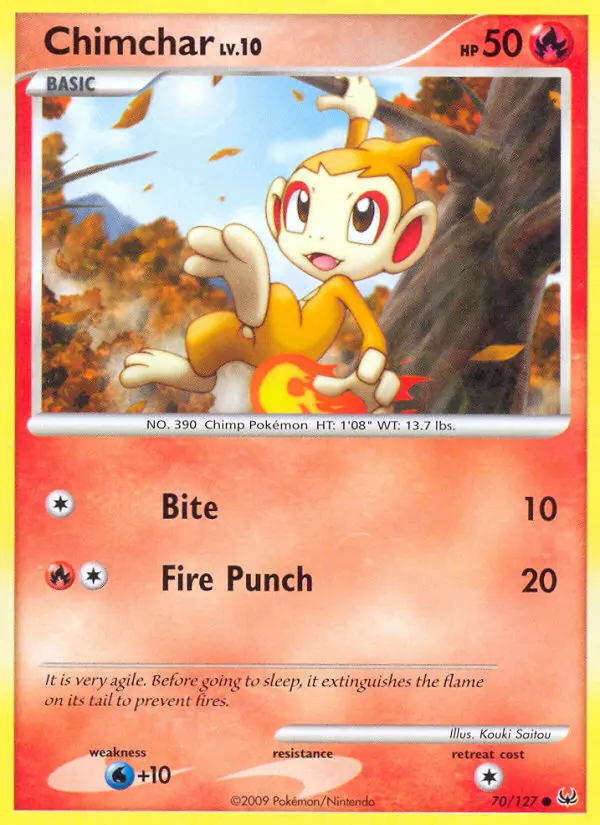 Chimchar (Platinum) - Pokémon in TCG Land