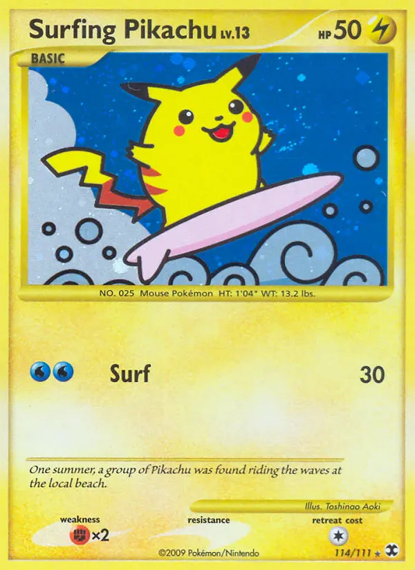 Surfing Pikachu (Rising Rivals) - Pokémon in TCG Land