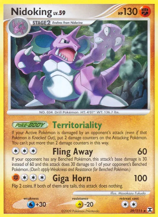 Nidoking (Rising Rivals) - Pokémon in TCG Land México
