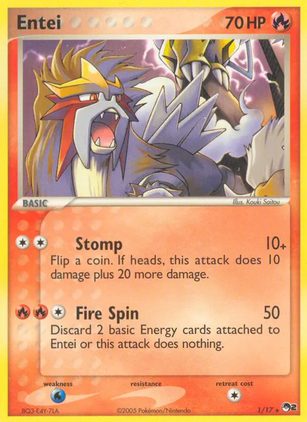 Entei (POP Series 2) - Pokémon in TCG Land México