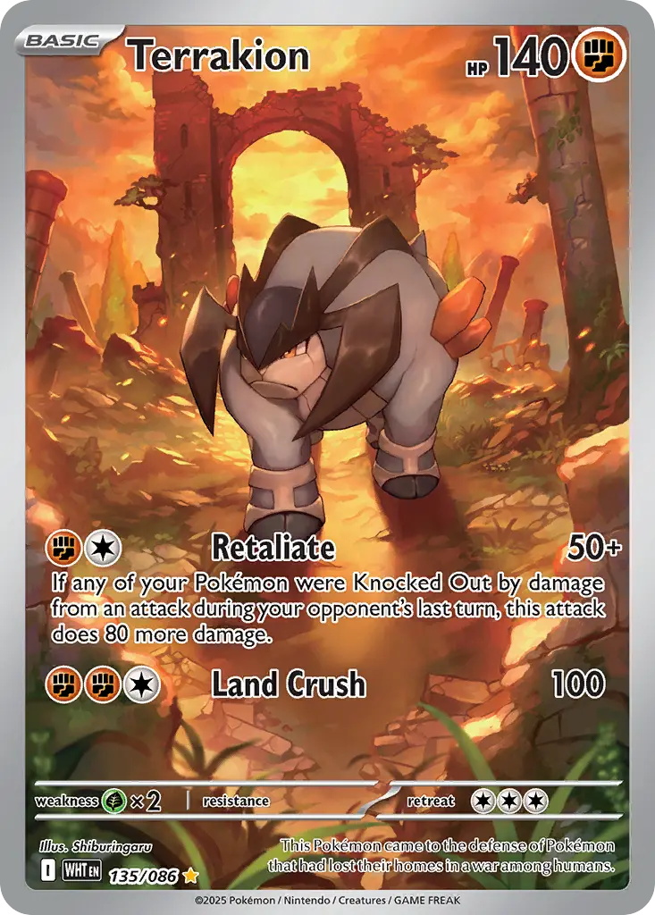 Terrakion (White Flare) - Pokémon in TCG Land México