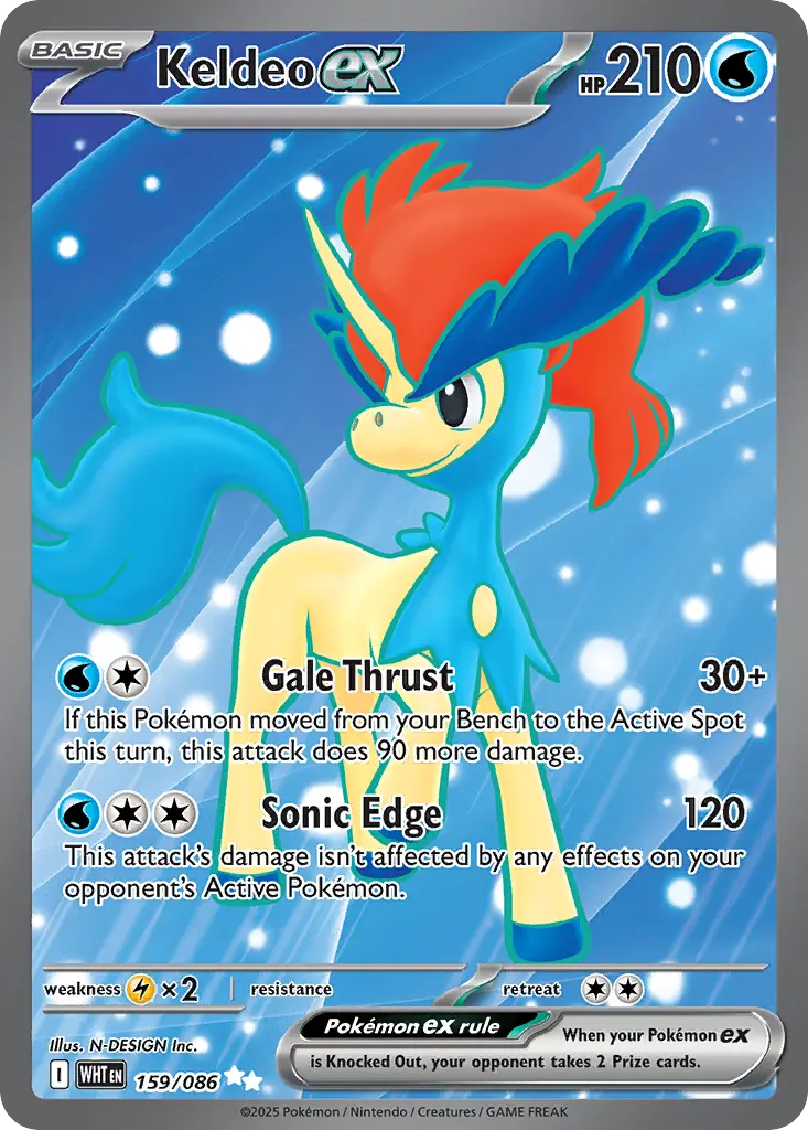 Keldeo ex (White Flare) - Pokémon in TCG Land México