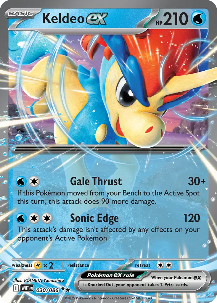 Keldeo ex (White Flare) - Pokémon in TCG Land México