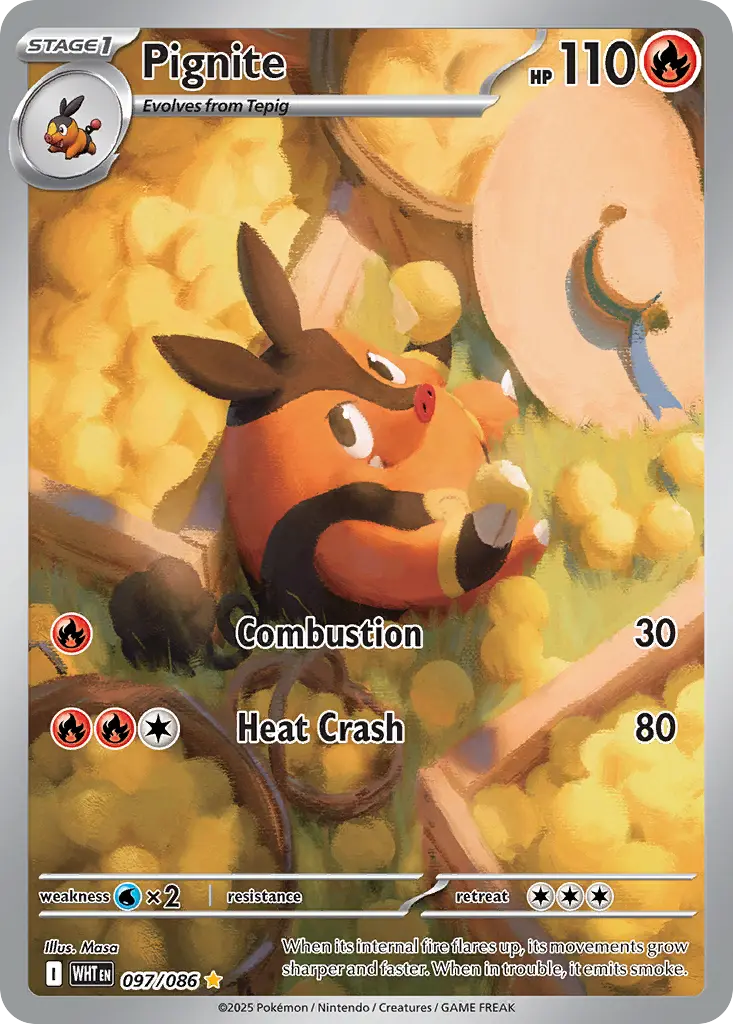 Pignite (White Flare) - Pokémon in TCG Land México