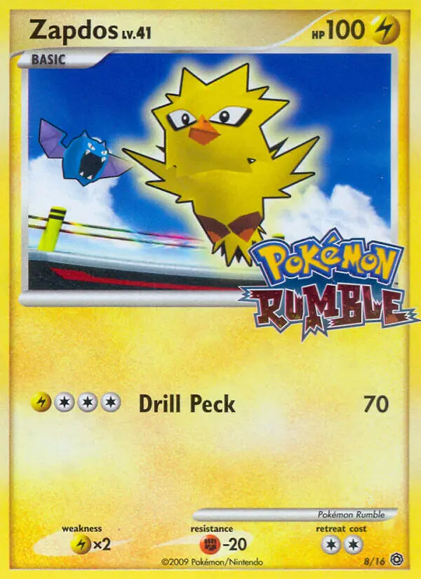 Zapdos (Pokémon Rumble) - Pokémon in TCG Land México