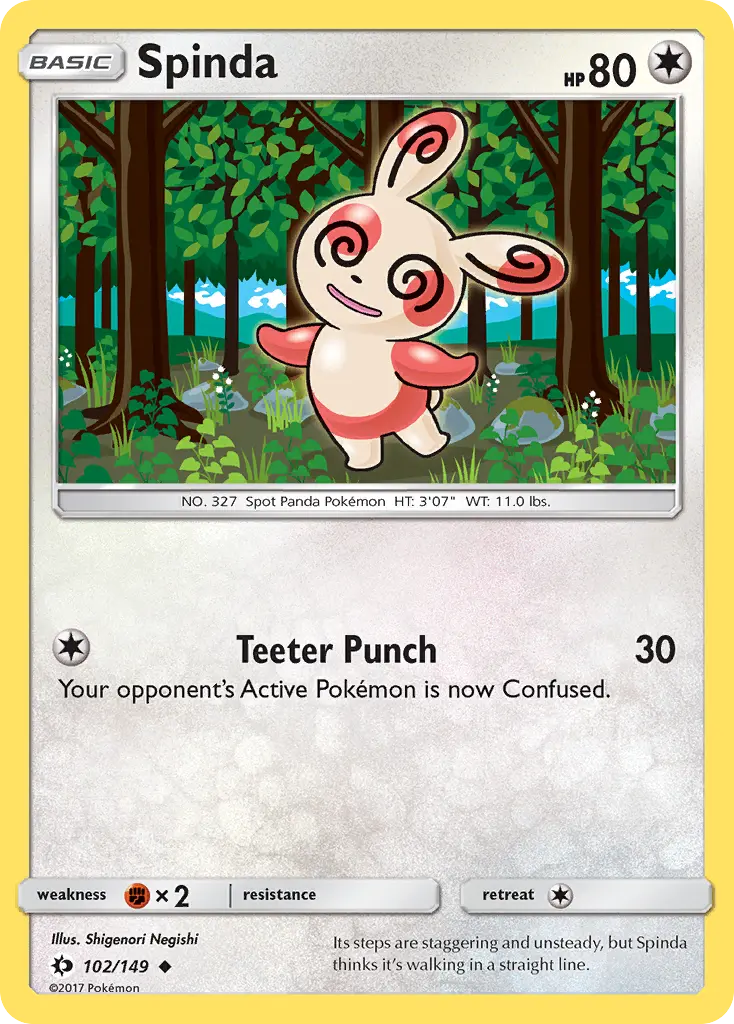 Spinda (Sun & Moon) - Pokémon in TCG Land México