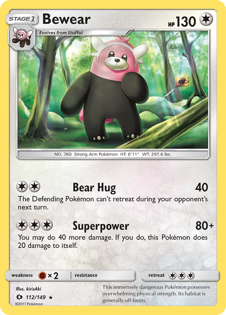 Bewear (Sun & Moon) - Pokémon in TCG Land