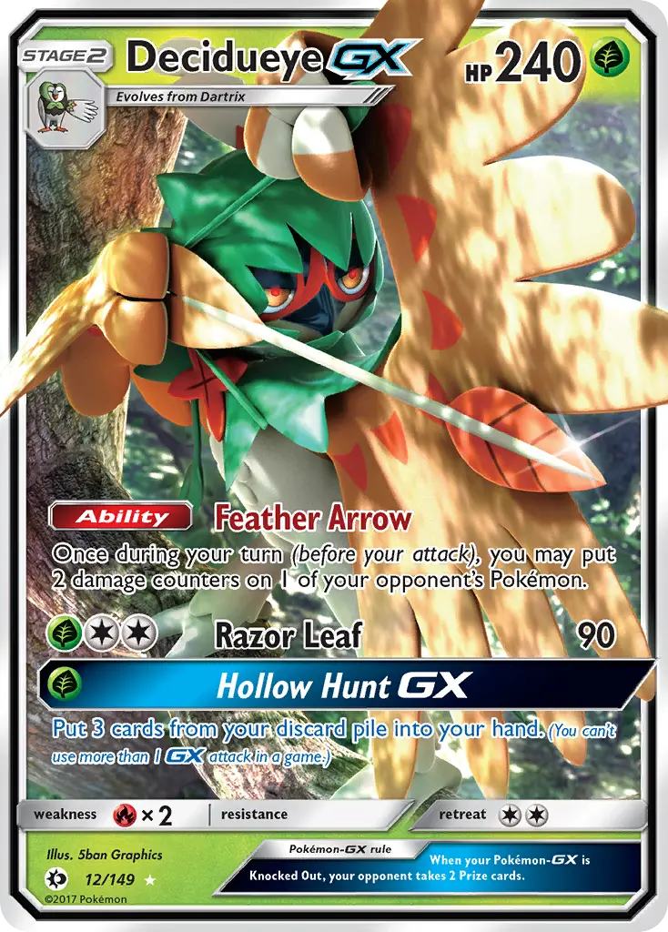 Decidueye-GX (Sun & Moon) - Pokémon in TCG Land México