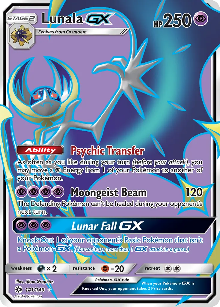 Lunala-GX (Sun & Moon) - Pokémon in TCG Land México