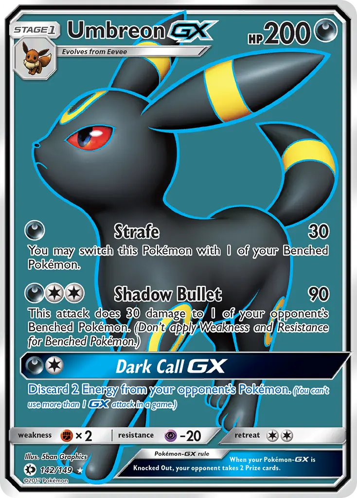 Umbreon-GX (Sun & Moon) - Pokémon in TCG Land México