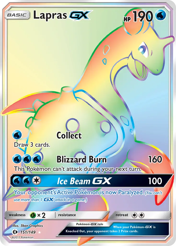 Lapras-GX (Sun & Moon) - Pokémon in TCG Land