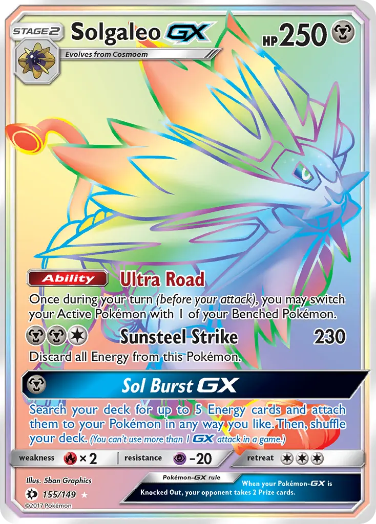 Solgaleo-GX (Sun & Moon) - Pokémon in TCG Land México