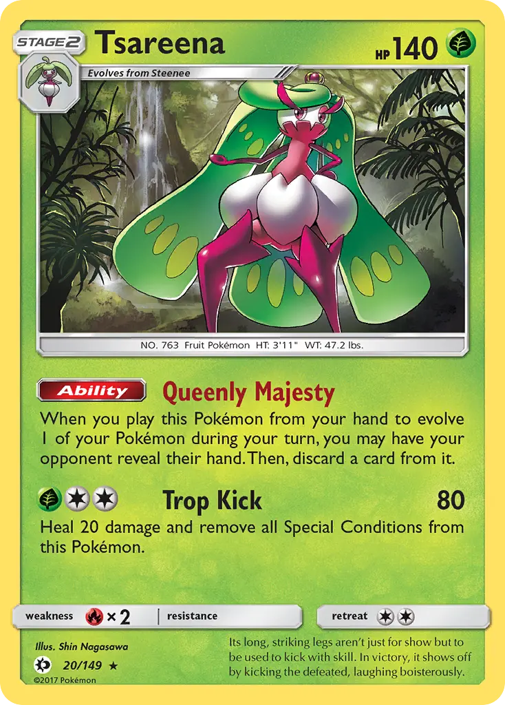 Tsareena (Sun & Moon) - Pokémon in TCG Land México