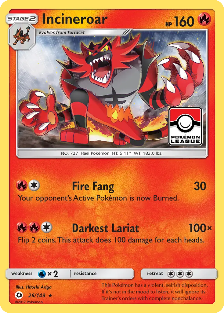 Incineroar (Sun & Moon) - Pokémon in TCG Land México