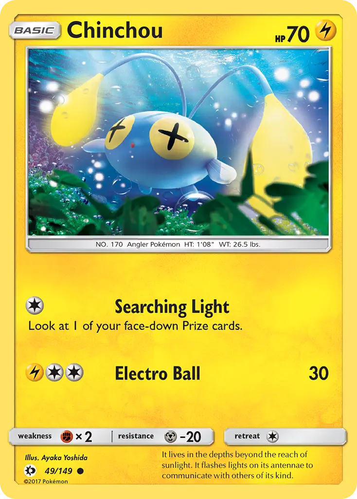 Chinchou (Sun & Moon) - Pokémon in TCG Land México
