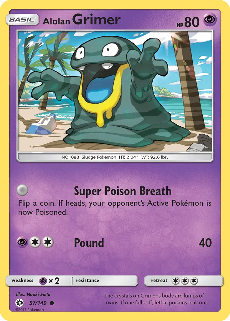 Alolan Grimer (Sun & Moon) - Pokémon in TCG Land