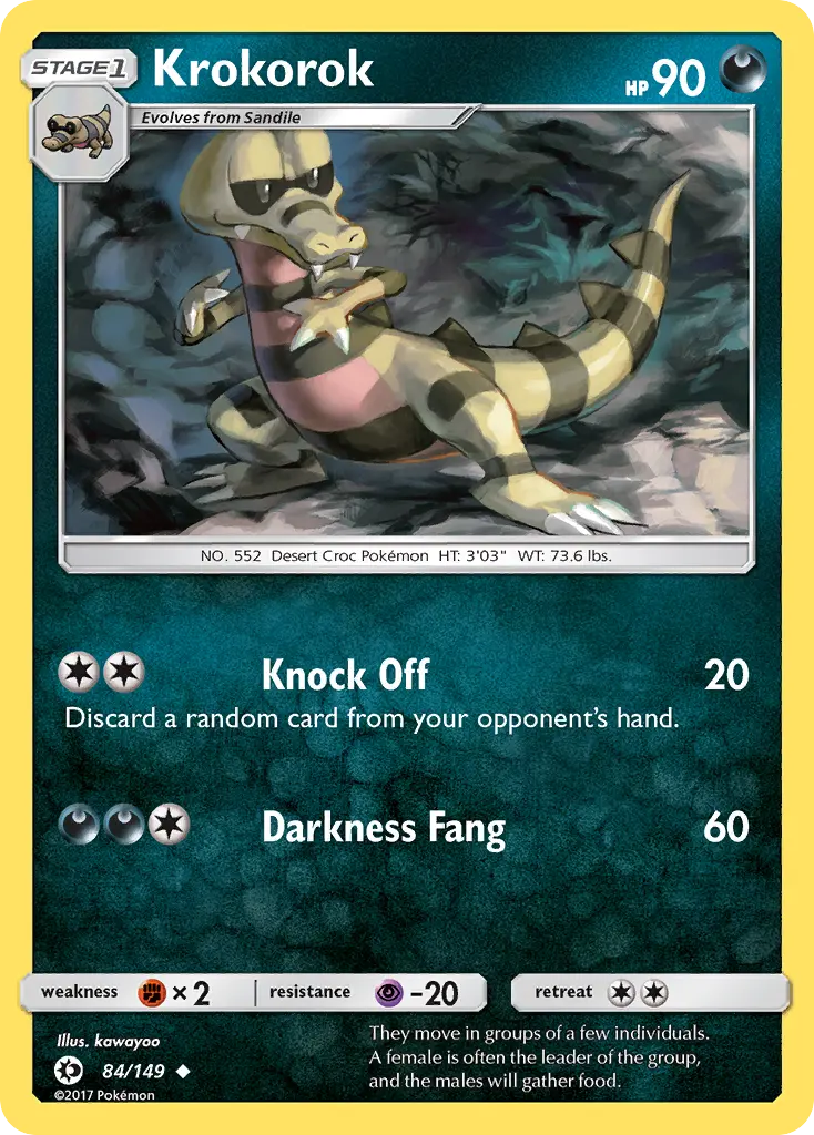 Krokorok (Sun & Moon) - Pokémon in TCG Land México