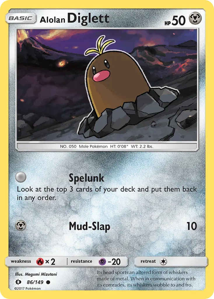 Alolan Diglett (Sun & Moon) - Pokémon in TCG Land México