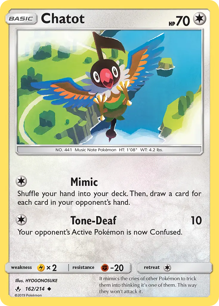 Chatot (Unbroken Bonds) - Pokémon in TCG Land