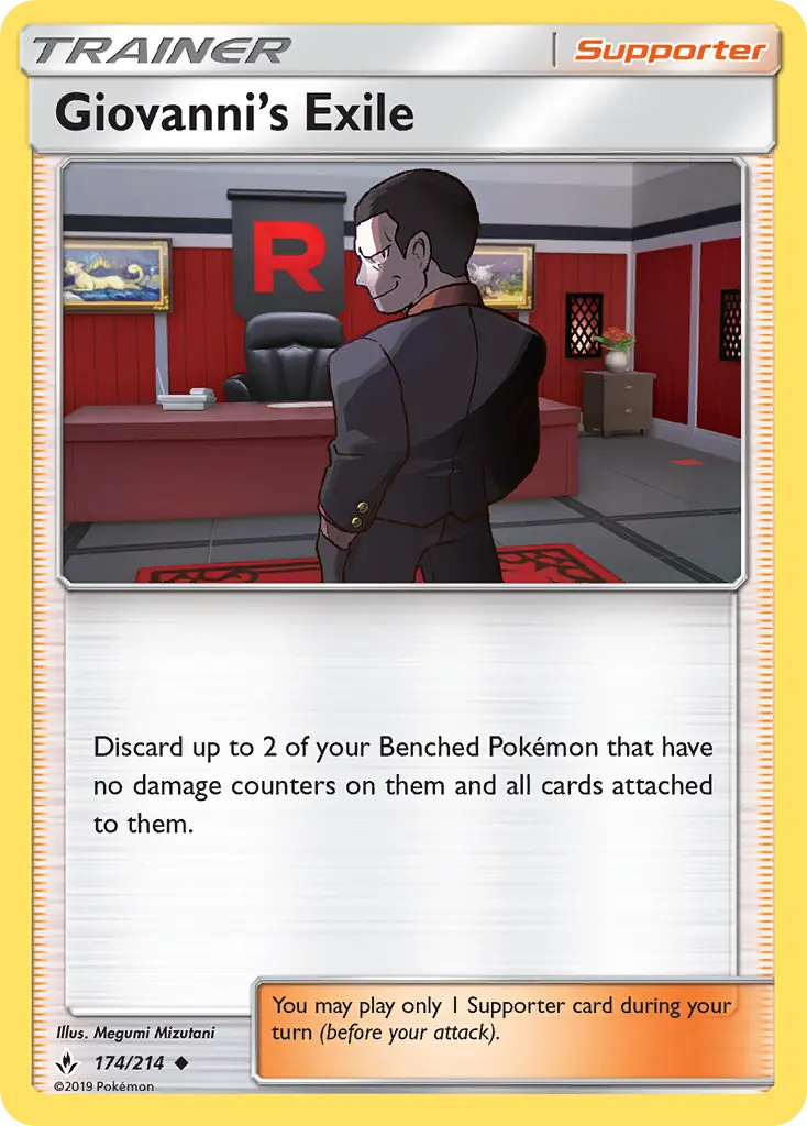 Giovanni's Exile (Unbroken Bonds) - Pokémon in TCG Land