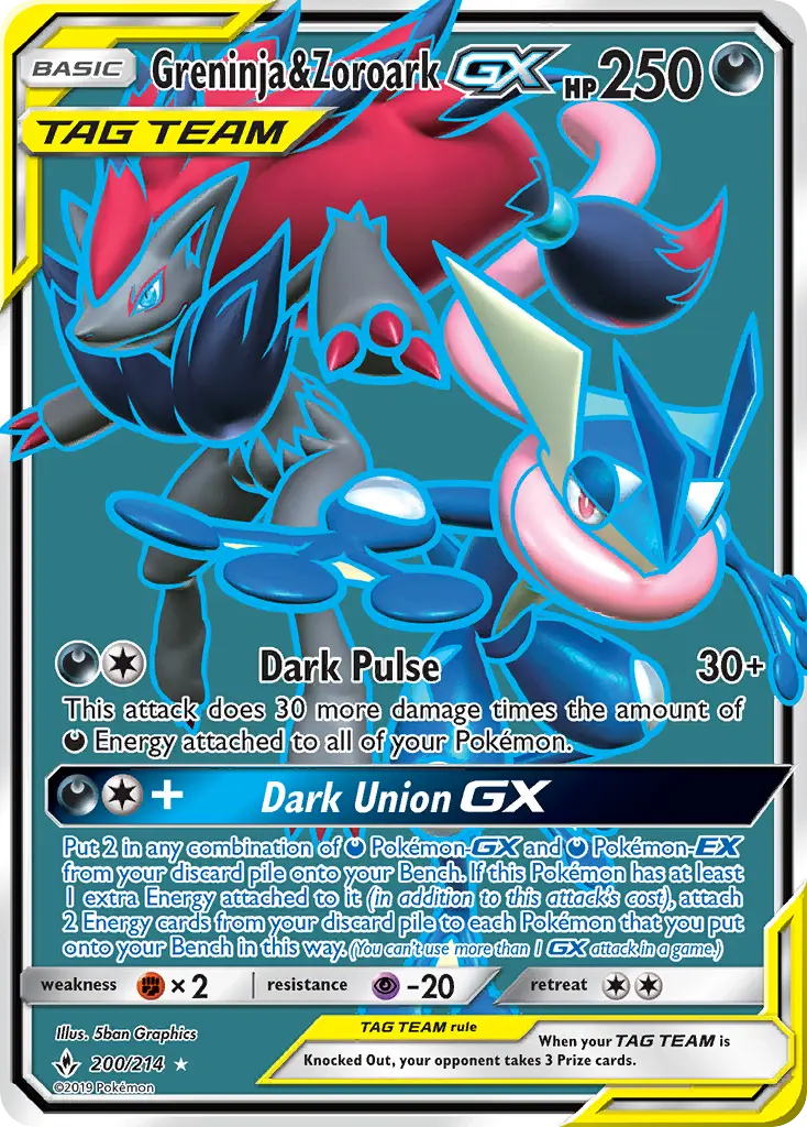 Greninja & Zoroark-GX (Unbroken Bonds) - Pokémon in TCG Land
