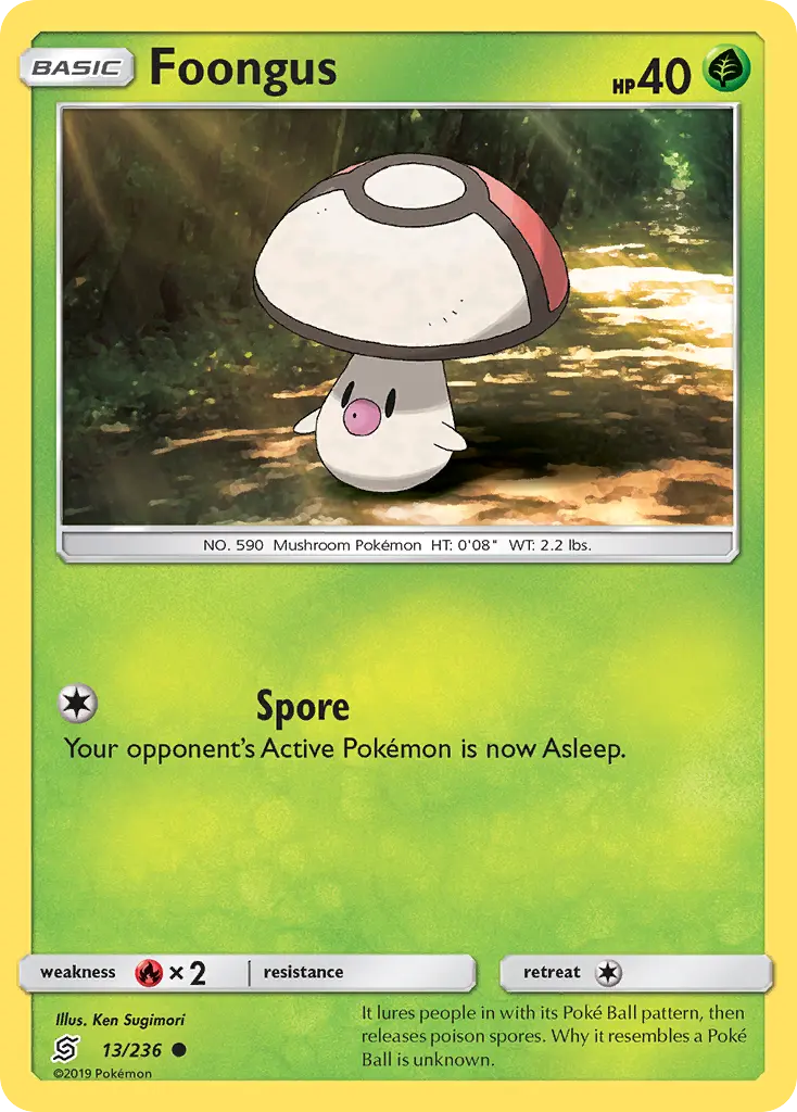 Foongus (Unified Minds) - Pokémon in TCG Land México
