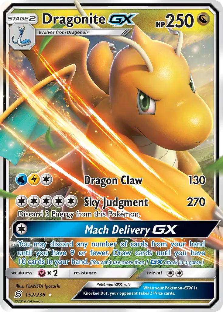 Dragonite-GX (Unified Minds) - Pokémon in TCG Land México
