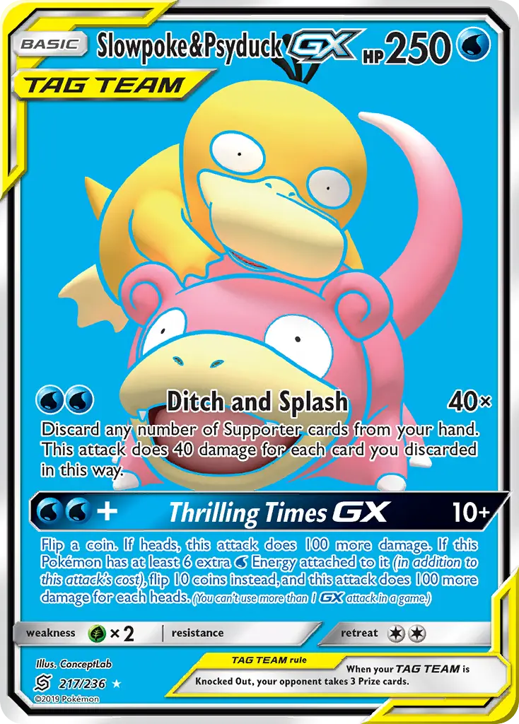 Slowpoke & Psyduck-GX (Unified Minds) - Pokémon in TCG Land México