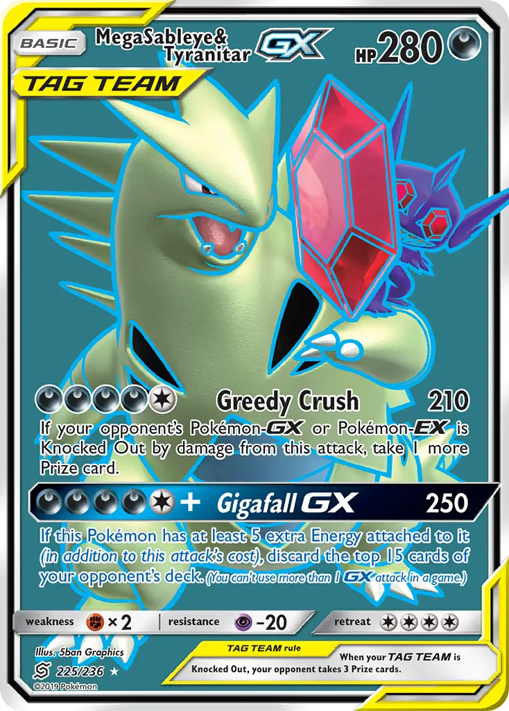 Mega Sableye & Tyranitar-GX (Unified Minds) - Pokémon in TCG Land