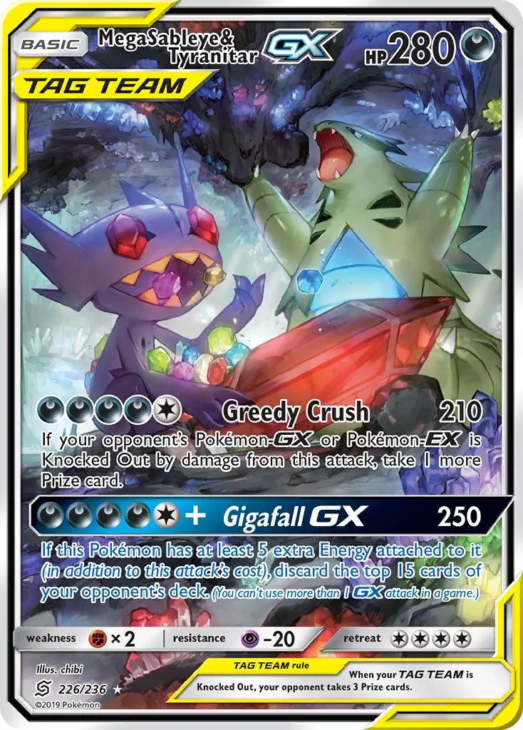 Mega Sableye & Tyranitar-GX (Unified Minds) - Pokémon in TCG Land México