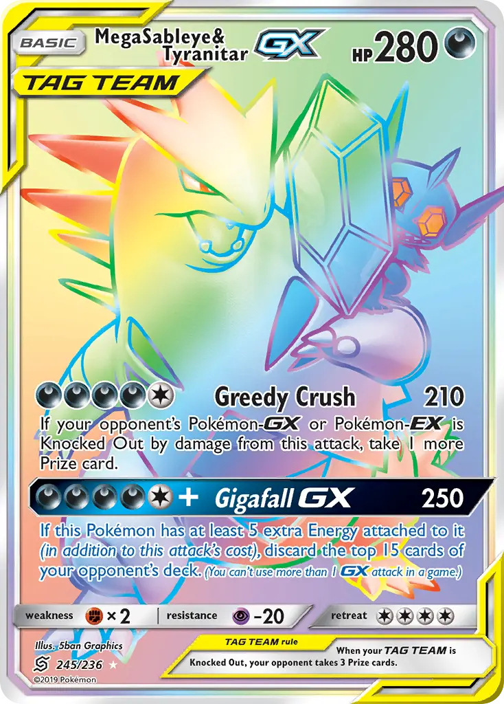Mega Sableye & Tyranitar-GX (Unified Minds) - Pokémon in TCG Land México