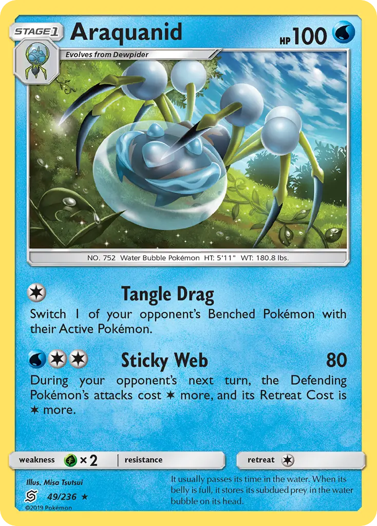 Araquanid (Unified Minds) - Pokémon in TCG Land