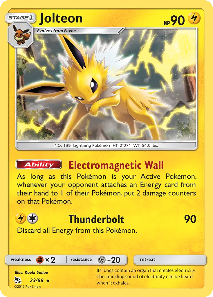 Jolteon (Hidden Fates) - Pokémon in TCG Land México