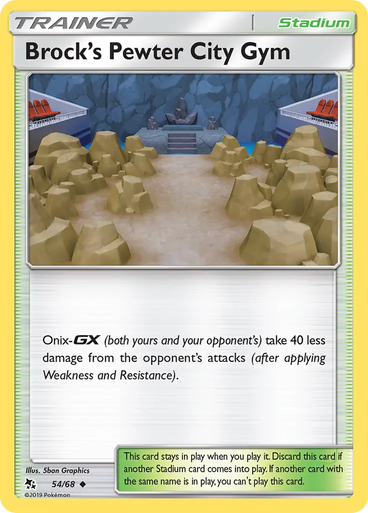 Brock's Pewter City Gym (Hidden Fates) - Pokémon in TCG Land