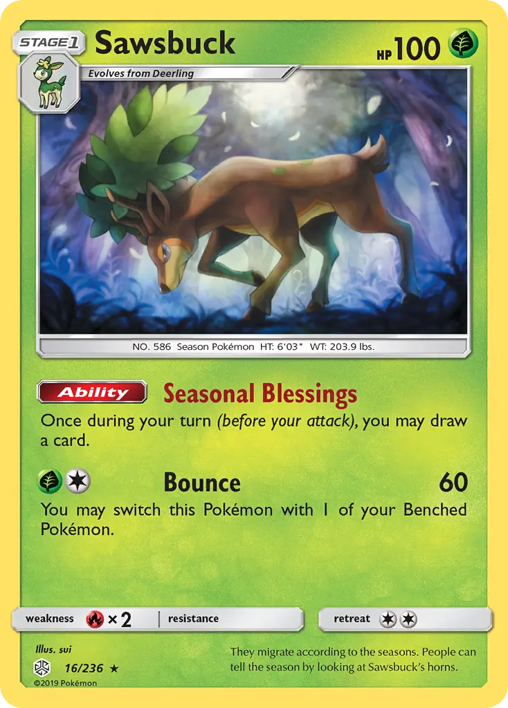 Sawsbuck (Cosmic Eclipse) - Pokémon in TCG Land México
