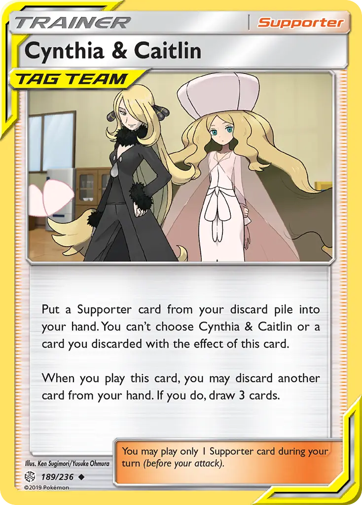 Cynthia & Caitlin (Cosmic Eclipse) - Pokémon in TCG Land