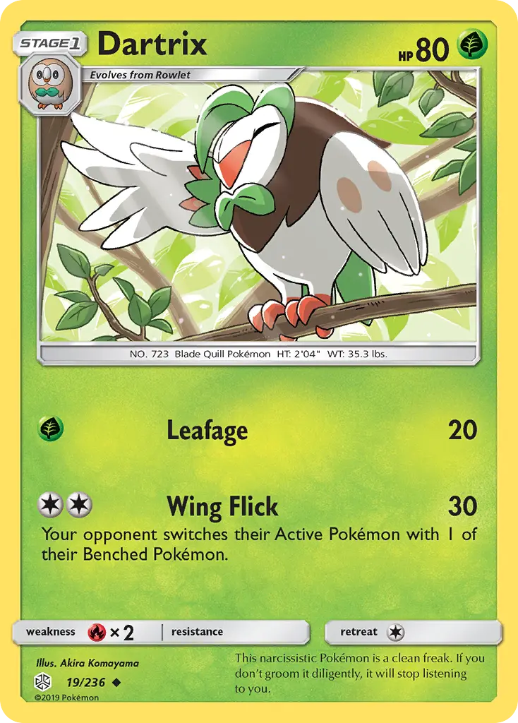 Dartrix (Cosmic Eclipse) - Pokémon in TCG Land México