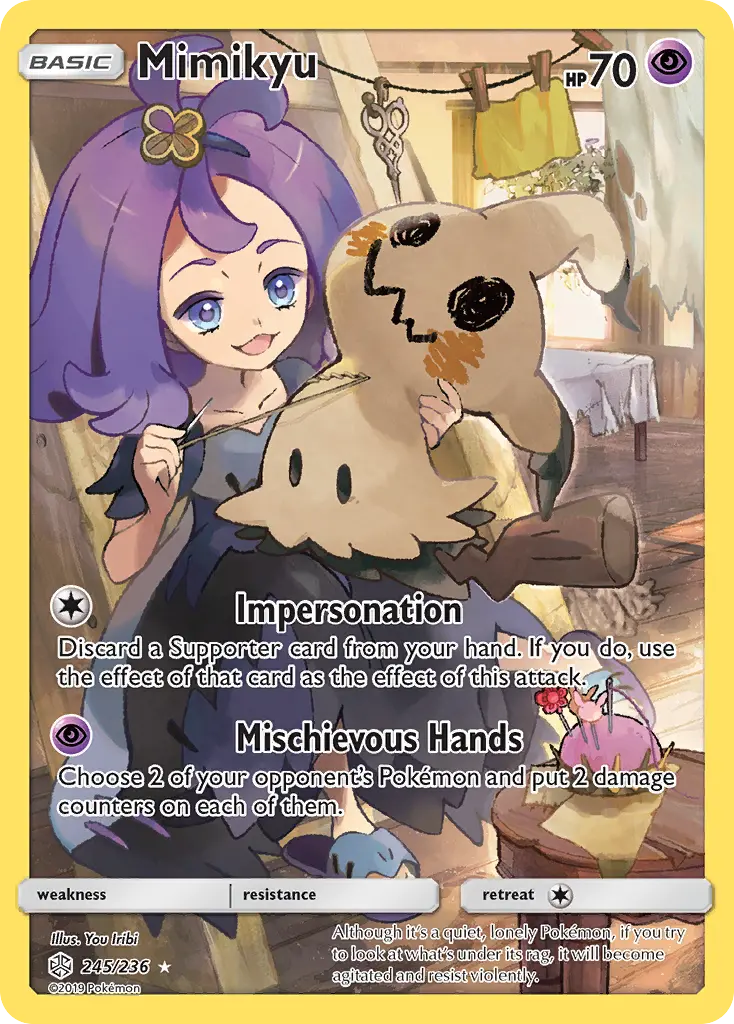 Mimikyu (Cosmic Eclipse) - Pokémon in TCG Land México