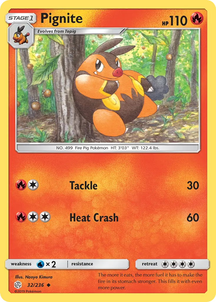 Pignite (Cosmic Eclipse) - Pokémon in TCG Land México