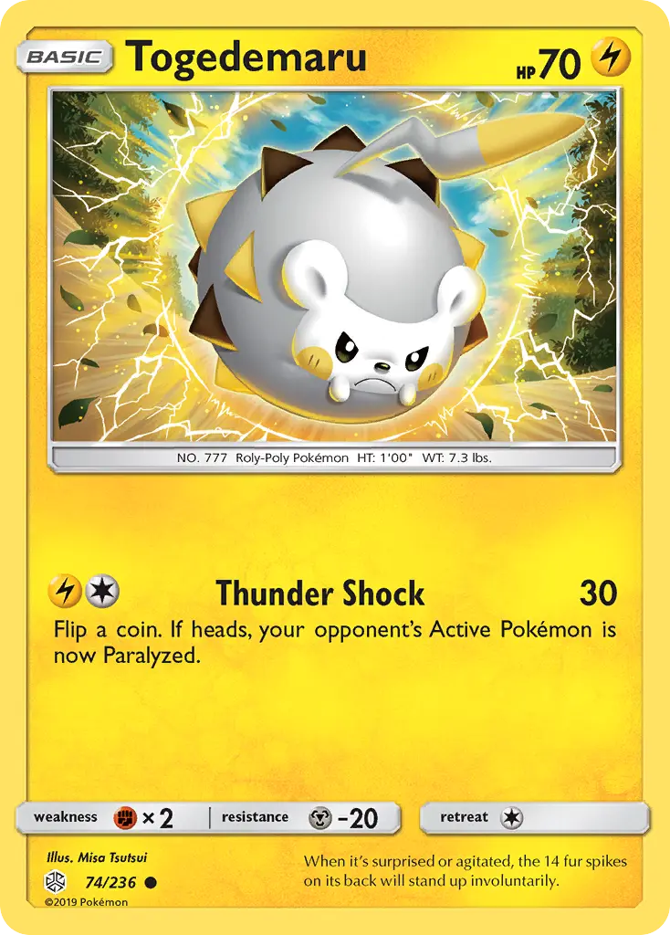 Togedemaru (Cosmic Eclipse) - Pokémon in TCG Land